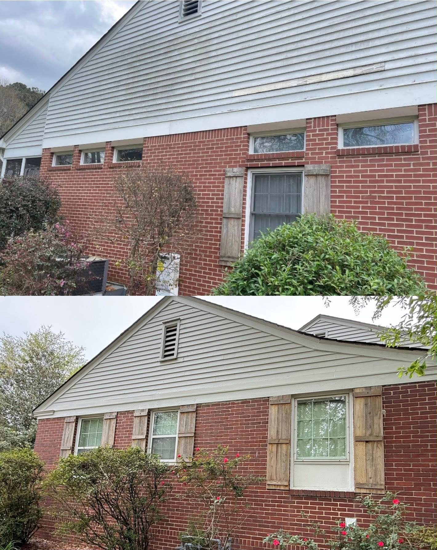House Washing before and after